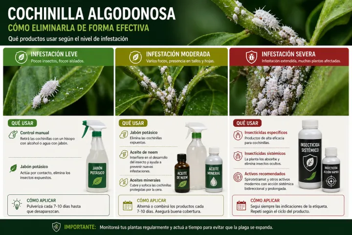 Cochinilla algodonosa: cómo eliminarla de forma efectiva